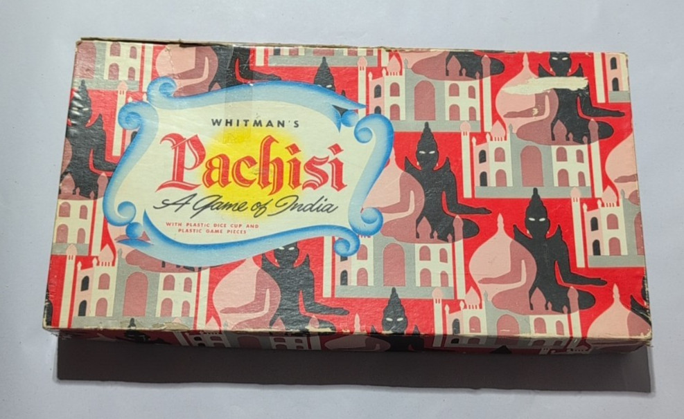 VINTAGE 1945 WHITMAN’S PACHISI A GAME OF INDIA BOARD GAME NO. 4728