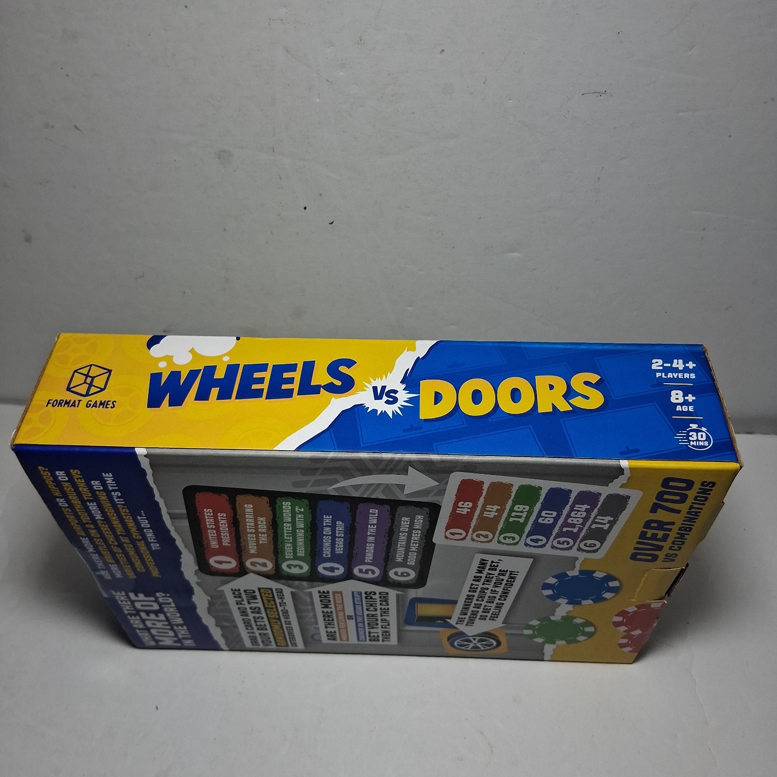 Fun Game Wheels VS. Doors Board Game New Multi Player Family Road Trip Games