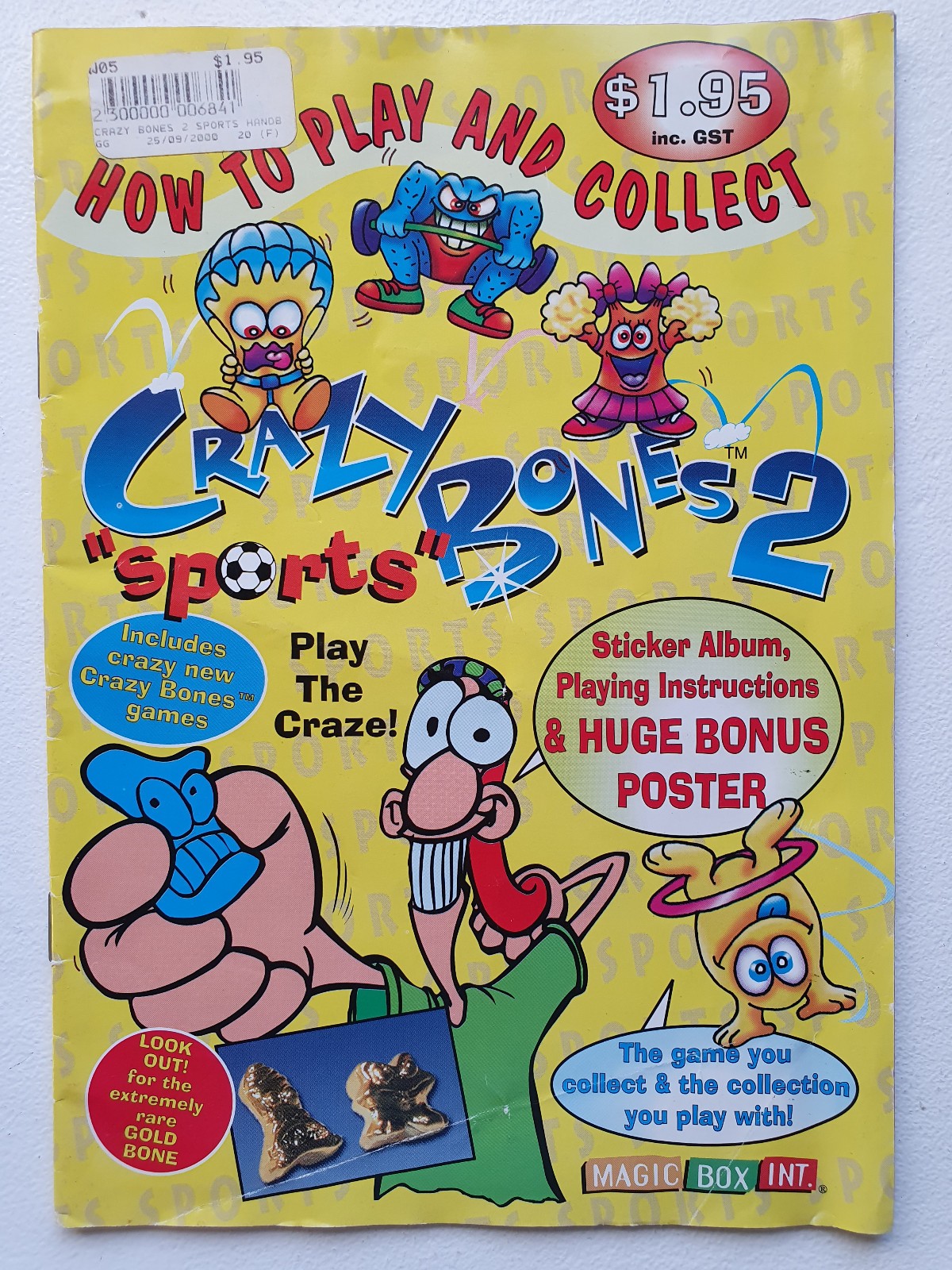 Rare Australian Sports 2 sticker album – Gogo’s Crazy Bones 2