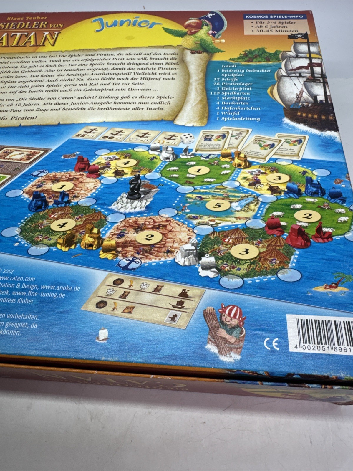 Brettspiel,Kinder,Die Siedler Von Catan Junior,gebraucht,Vintage,Komplett,Kosmos