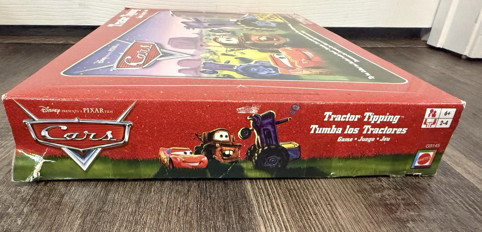 Vtg Disney Pixar Cars Tractor Tipping Board Game Mattel Open Box 2006