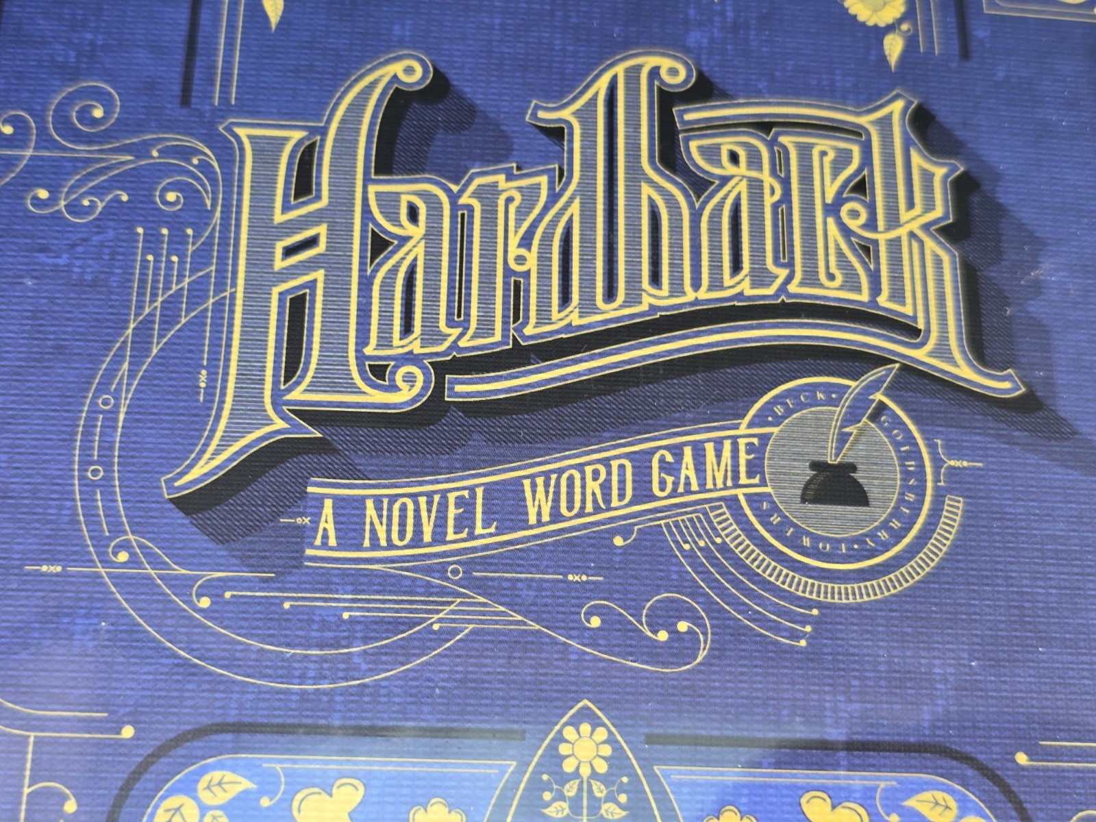 Hardback A Novel Word Game Barnes Noble Exclusive Board Game Tim Fowers New