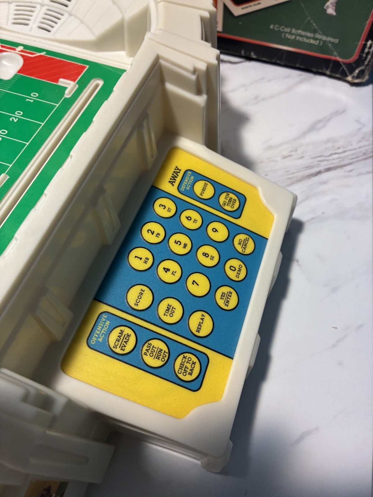 Vintage 1989 Parker Brother Superstar Talking Football WORKING Complete in Box
