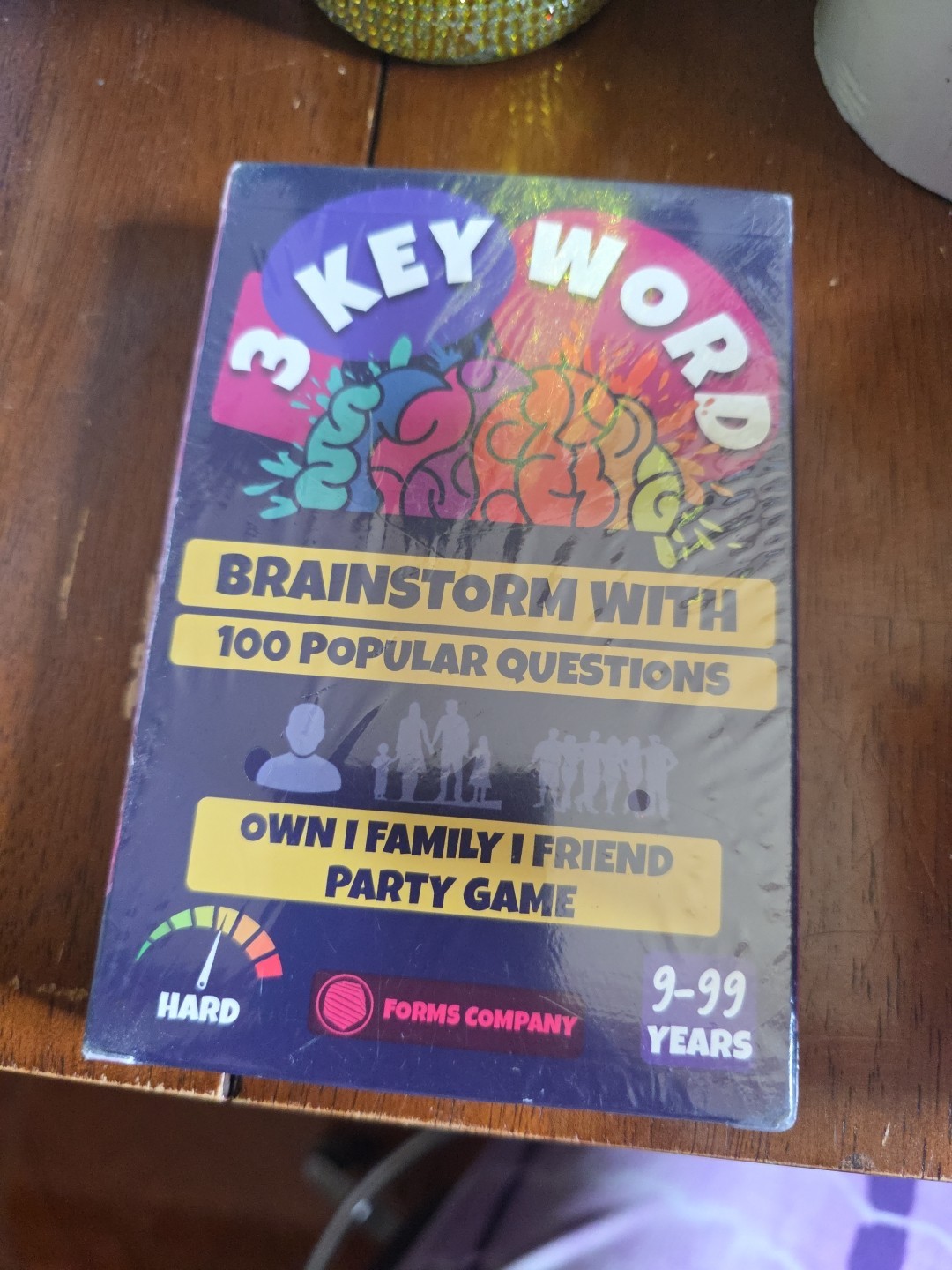 3 Key Word Self Party Family Friend Game 9-99 Years Brand New Sealed GA2