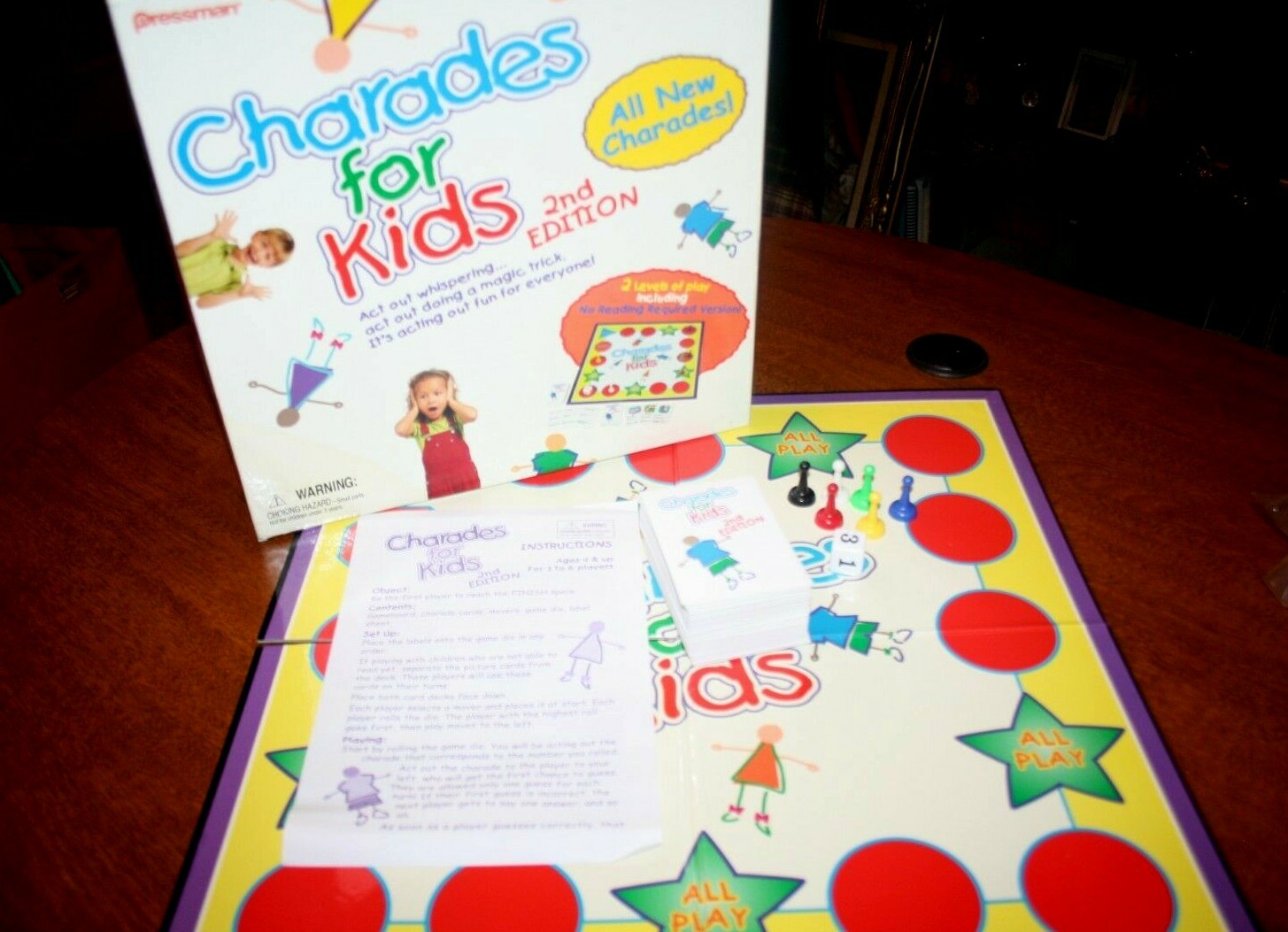 Charades for Kids 2nd Edition – 2 Levels – No Reading Required! – Pressman 2000
