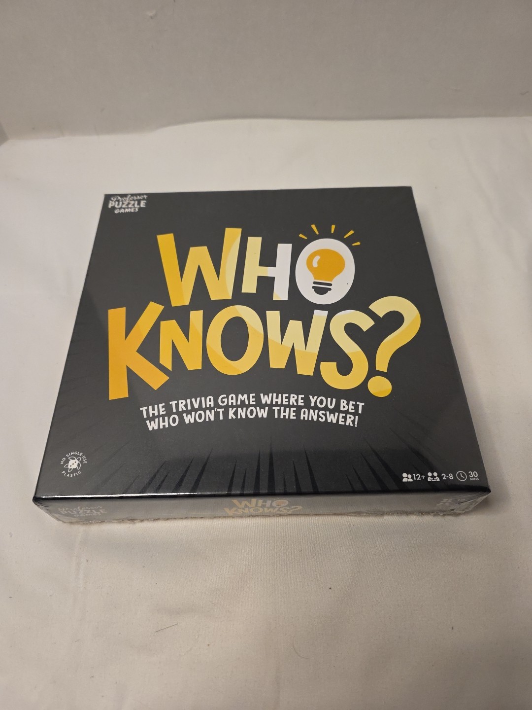 Who Knows? Trivia Game Professor Puzzle | 2-8 Players Brand New Sealed