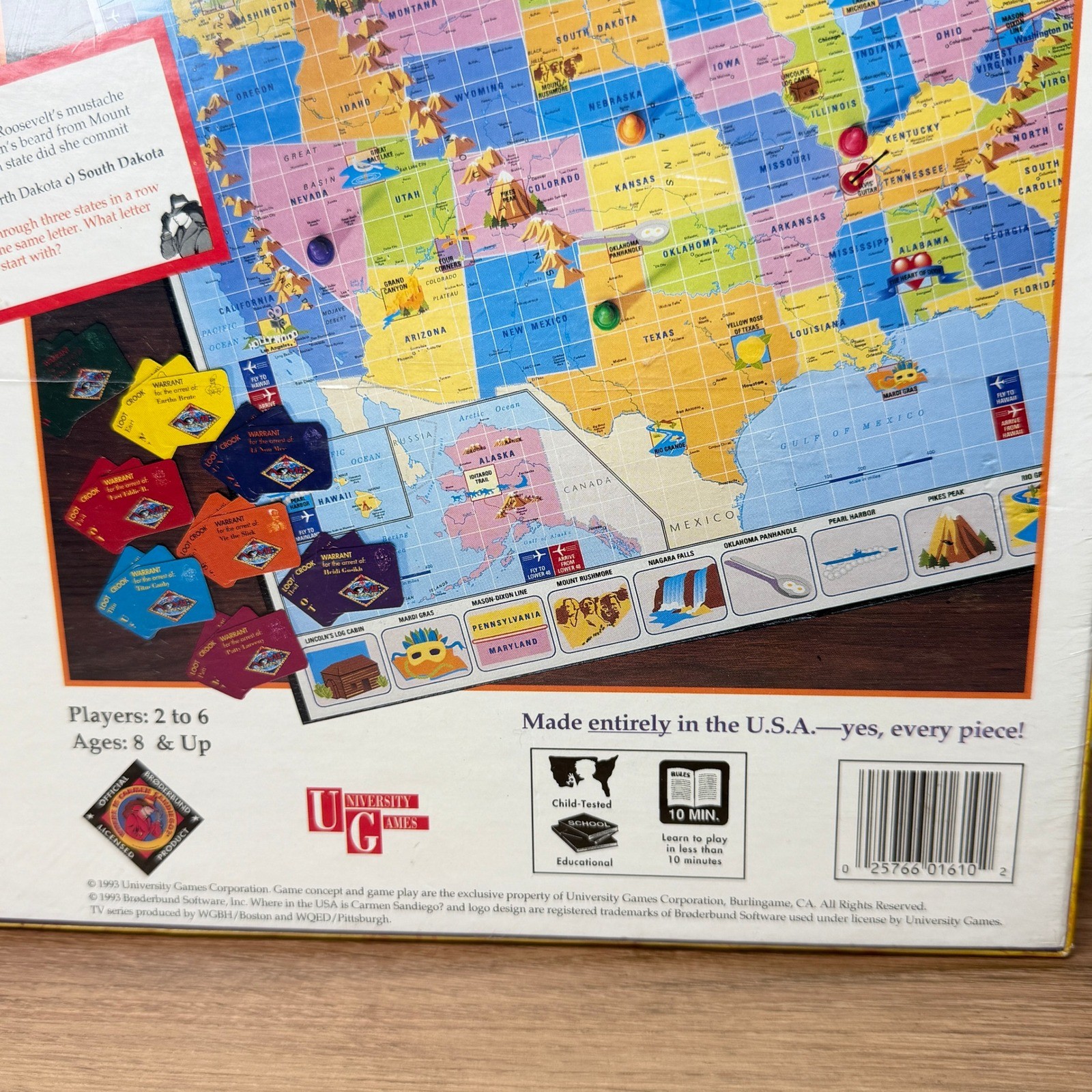 Where in the USA is Carmen Sandiego Board Game Kids Mystery Geography Game NEW