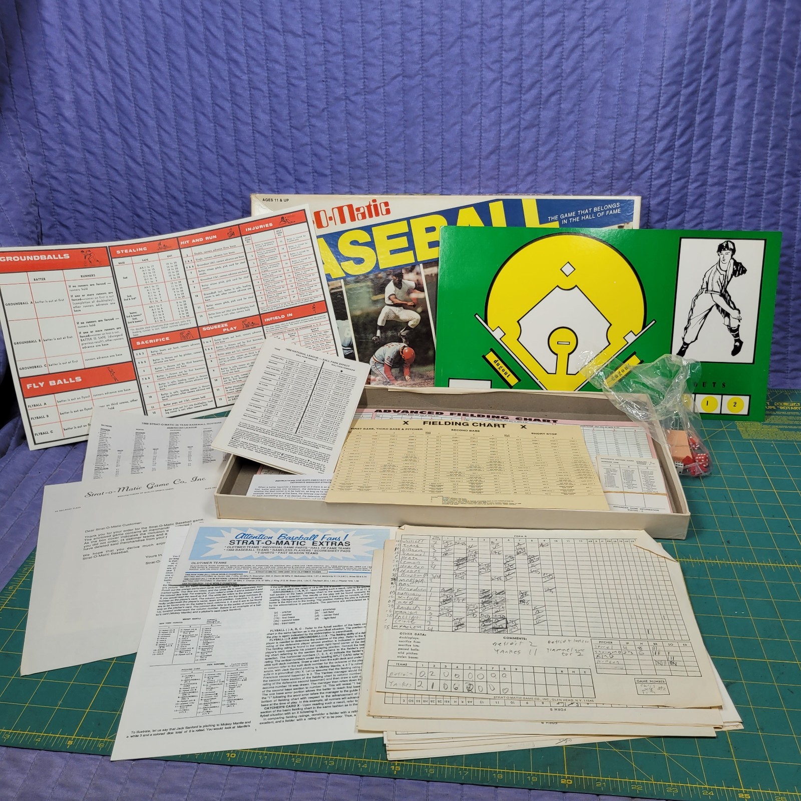 Vintage Strat-O-Matic Baseball Game Including all teams from 1980 & More USED