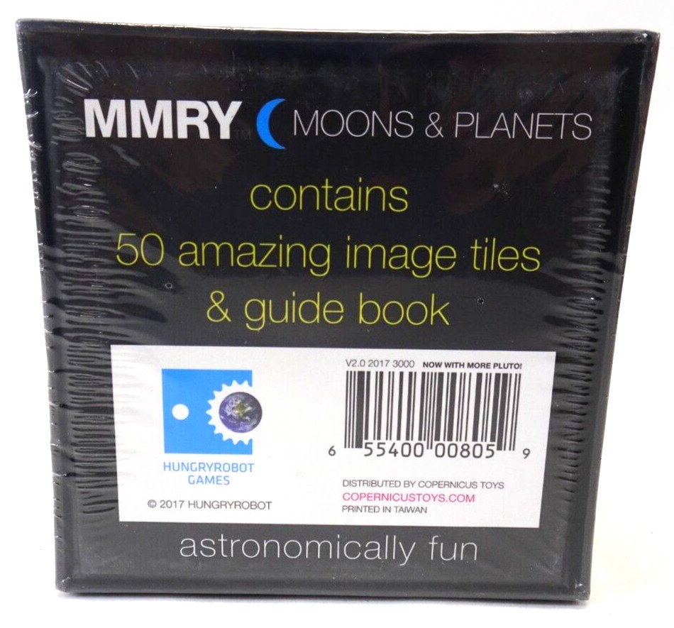 Moons & Planets Matching Game MMRY Guidebook 50 Tiles 2017 FACTORY SEALED HTF
