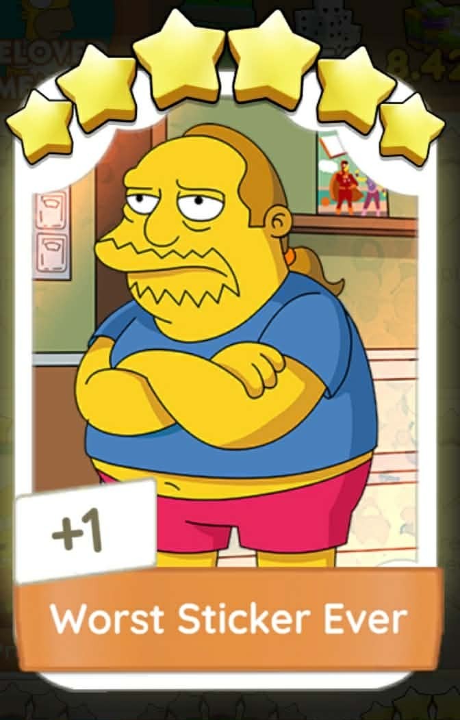 Monopoly Go – Worst Sticker Ever – Set 16 – The Simpsons Go!