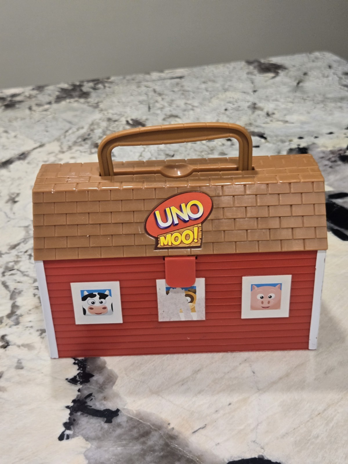 Uno Moo All Animals and Farmers No Hay Mattel 2008 Children’s Game