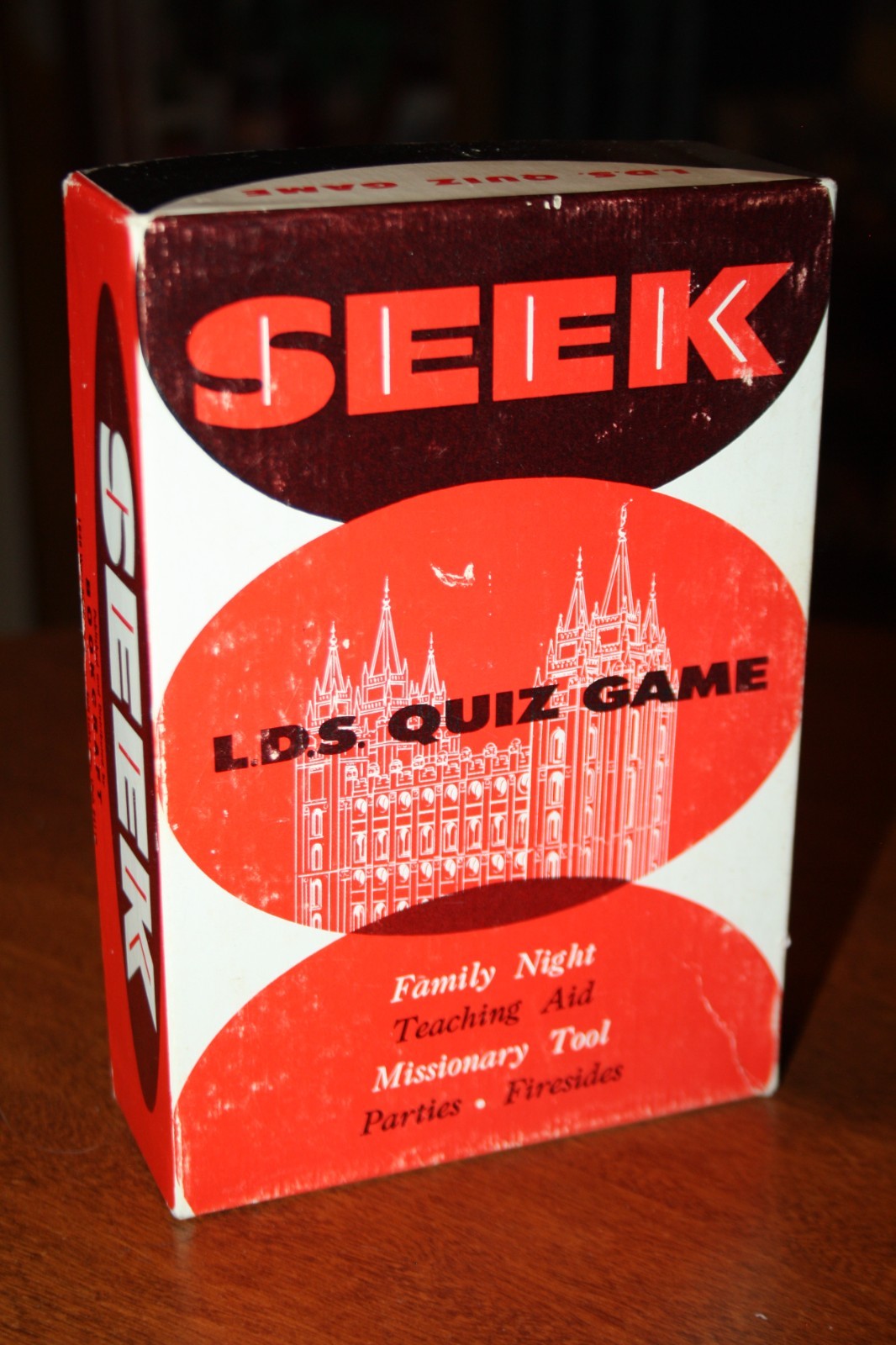 Vintage Seek LDS Quiz Game – FHE Teaching Aid Missionary Mormon – Bookcraft 1958