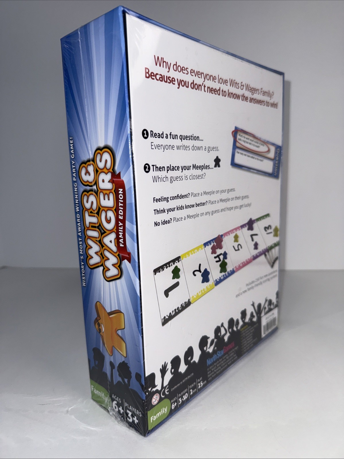 Family Game Of WITS & WAGERS Perfect For Ages 6+ And 3+ Players NIB