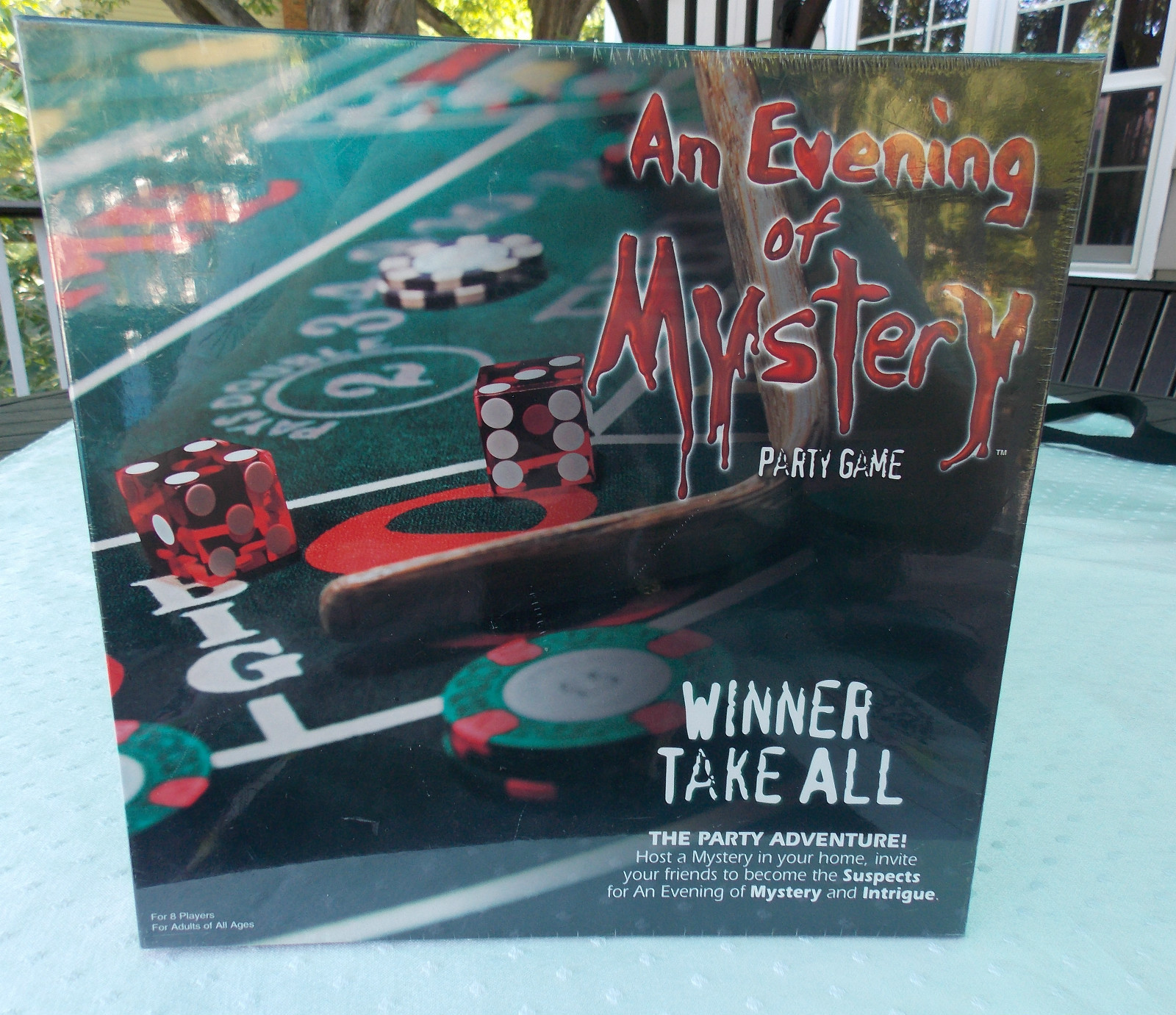 New Sealed AN EVENING of MYSTERY Party Game WINNER TAKE ALL 8 Adult Players