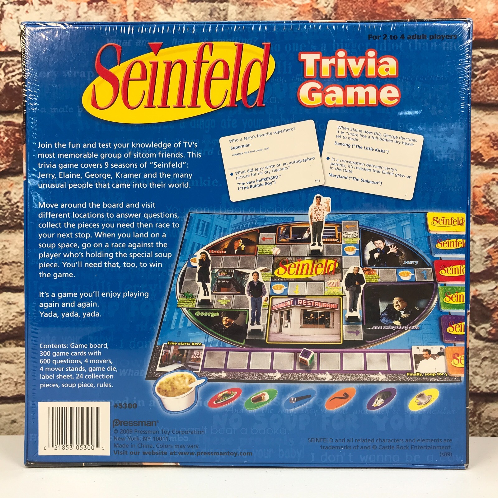 Seinfeld Trivia Board Game Pressman 2009 90’s TV | BRAND NEW SEALED