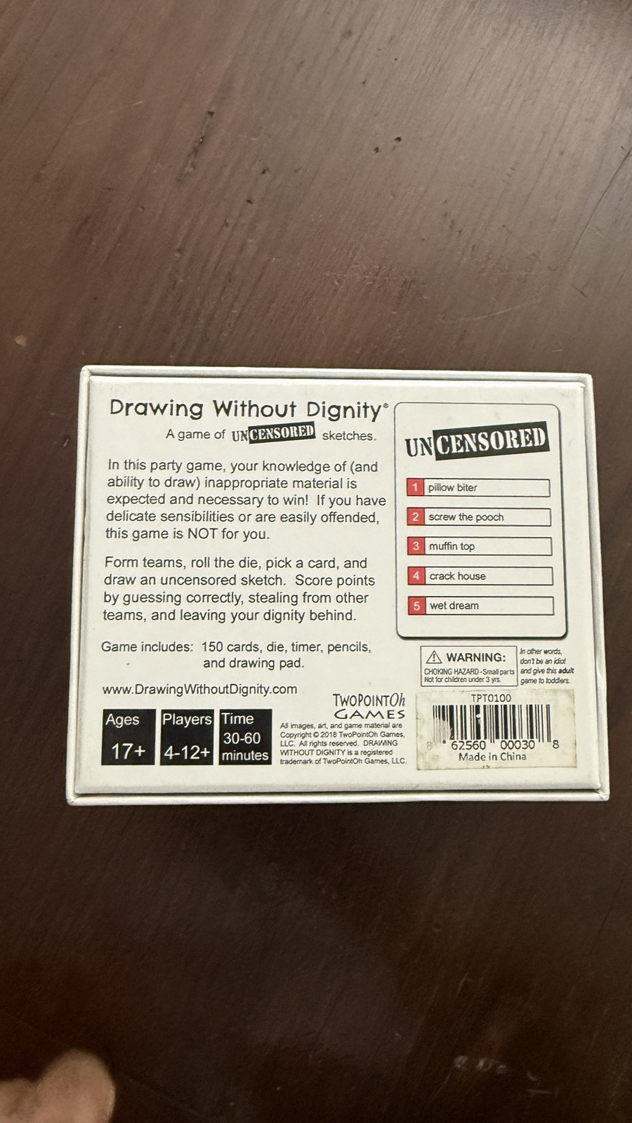 Drawing Without Dignity / A Game of Uncensored Sketches / Adult / New & Sealed