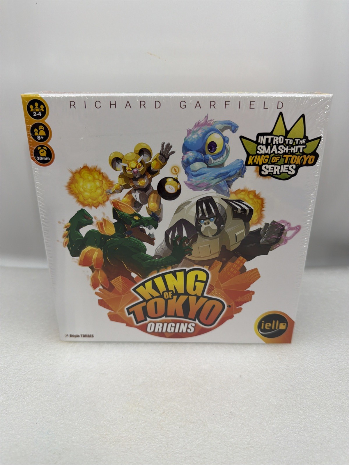 Richard Garfield Iello: King of Tokyo Origins Board Game – New Sealed!