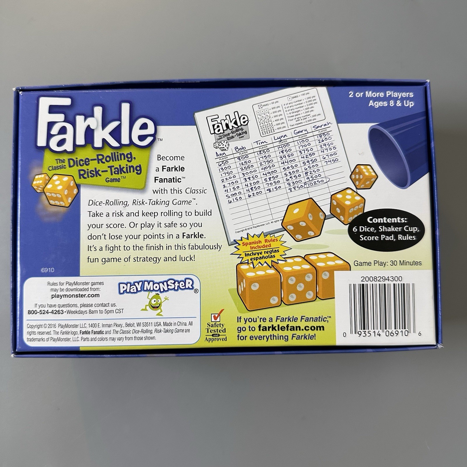 Farkle Classic Dice Game