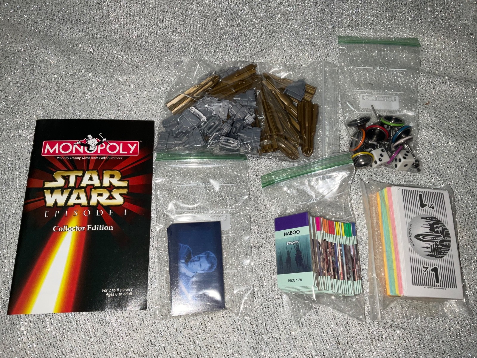 Monopoly Star Wars Episode 1 Collectors Edition Board Game 100% Complete See Pic