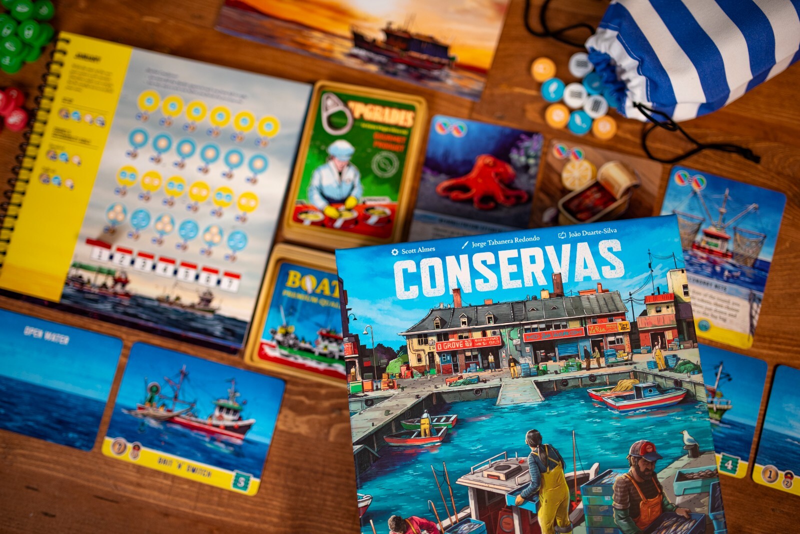 NIS Conservas Board Game – Challenging nautical themed solo bag building