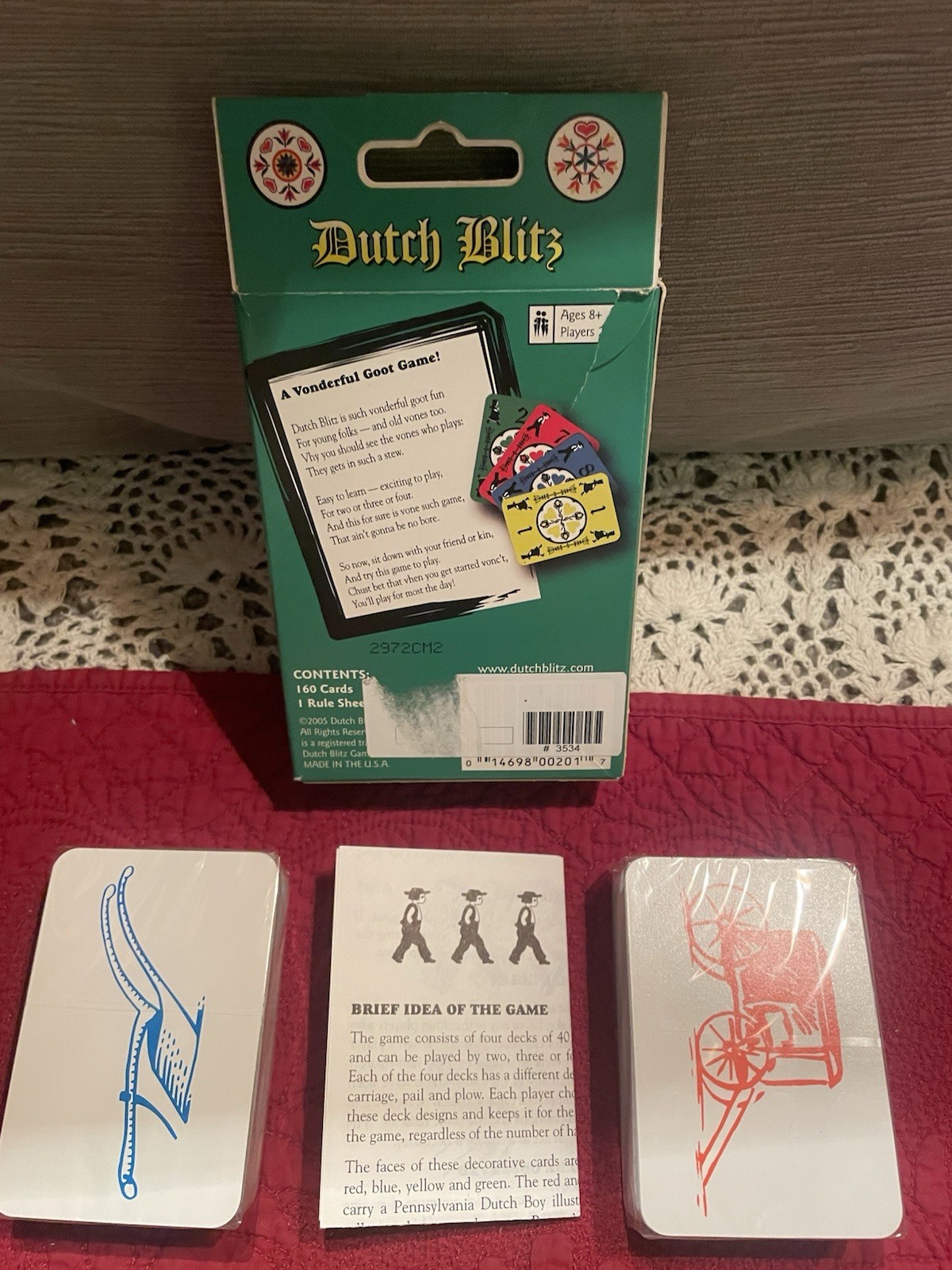 Dutch Blitz Classic Party Card Game Original 160 Cards Complete w /Instructions