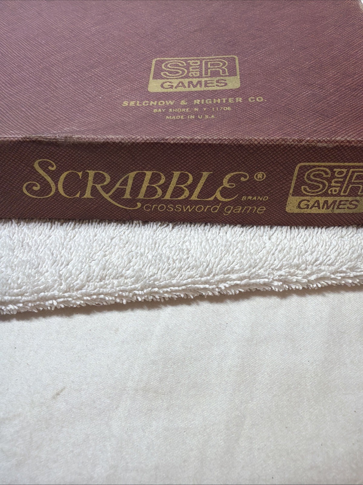 Vintage 1976 SelRight Selchow & Righter Scrabble Board Game Pre-owned ready2Play