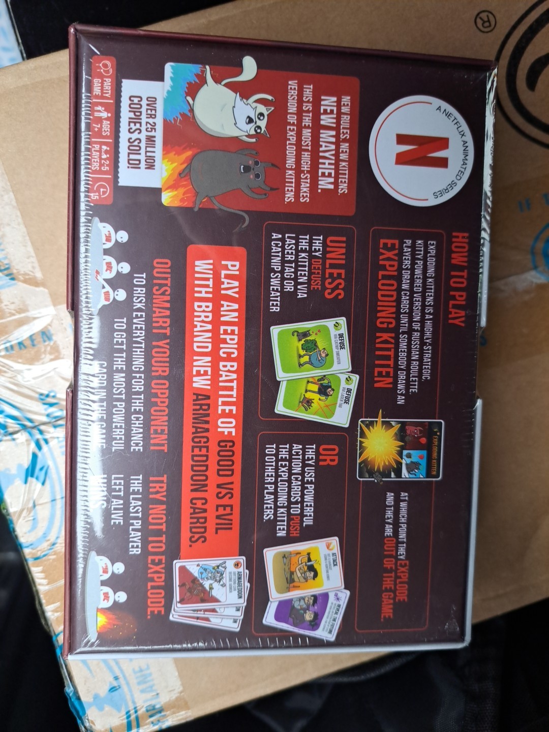 Exploding Kittens Good vs. Evil 2-5 Players Sealed Games Gifts Stuffers