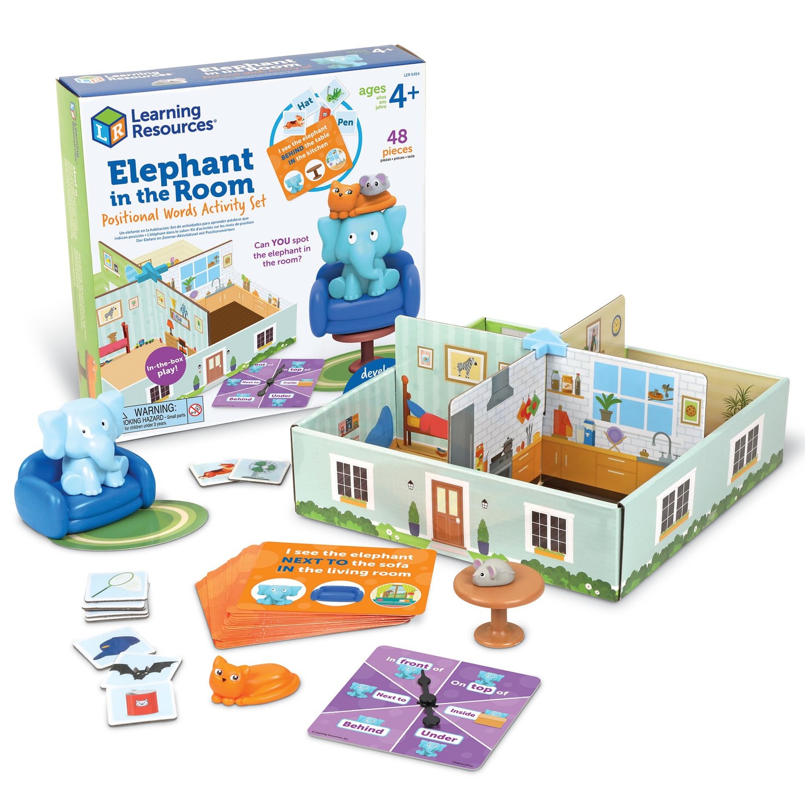 Learning Resources Elephant In The Room Positional Word Activity Set – Toddler