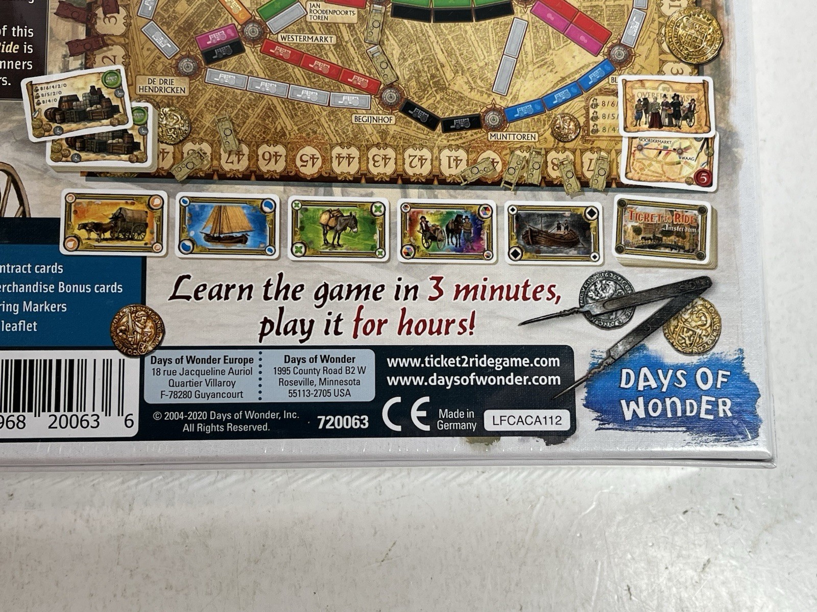 New Days of Wonder Ticket to Ride Amsterdam Board Game By Days of Wonder New