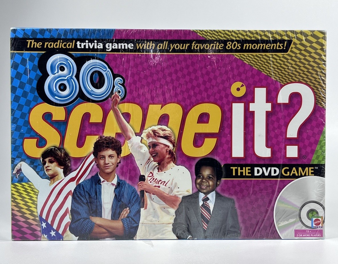 80s Scene It 1980s DVD Trivia Board Game NEW FACTORY SEALED (2009) Mattel (*pic)