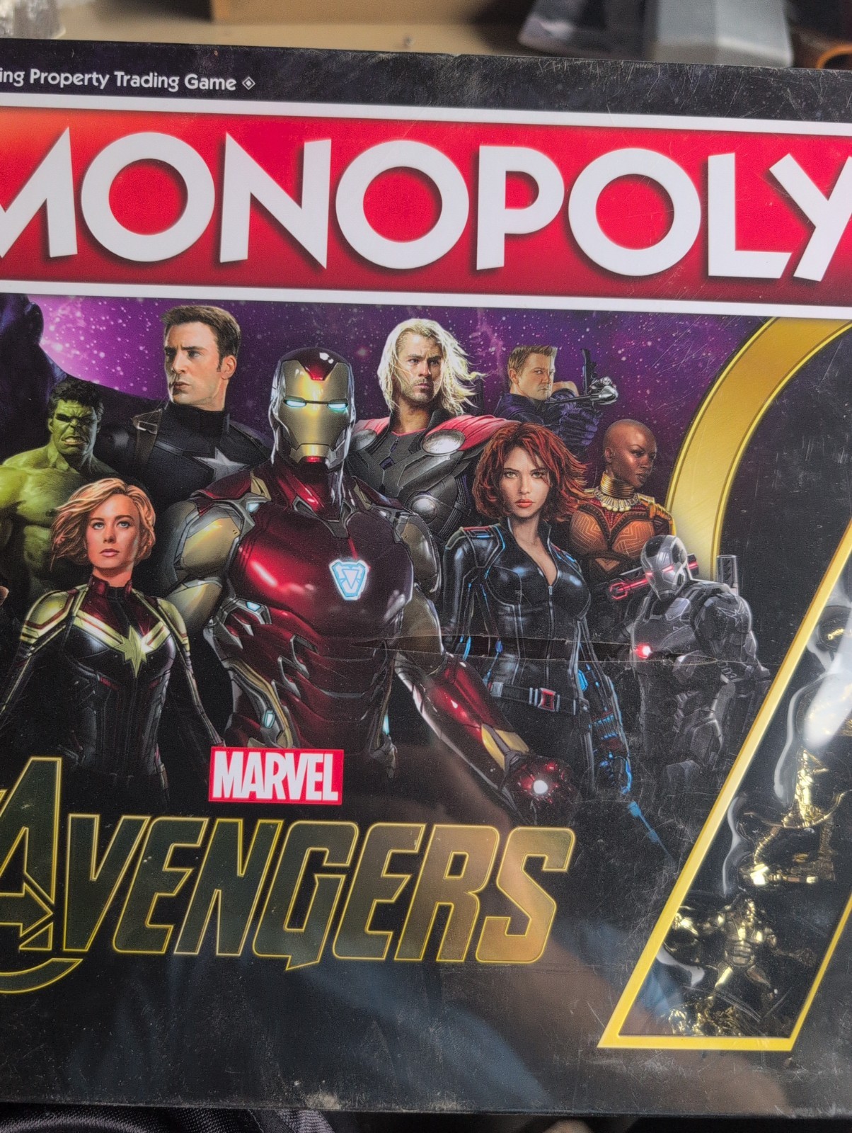 Monopoly Marvel Avengers Edition Hasbro Board Game Gold Complete Marvel Hero’s