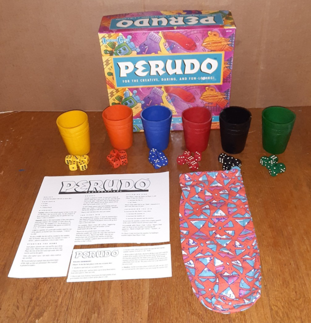 1994 PERUDO FOR THE CREATIVE, DARING & FUN LOVING GAME UNIVERSITY GAMES