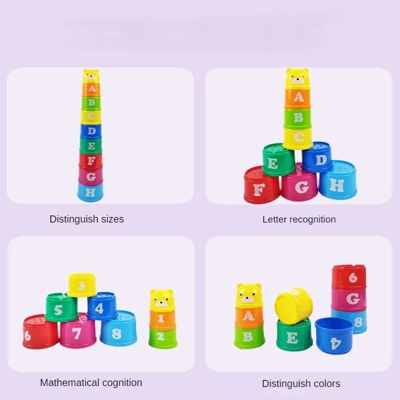 Kids Speed Cup Stacking Game Brain Training Toy Hand Eye Coordination Puzzle Gam