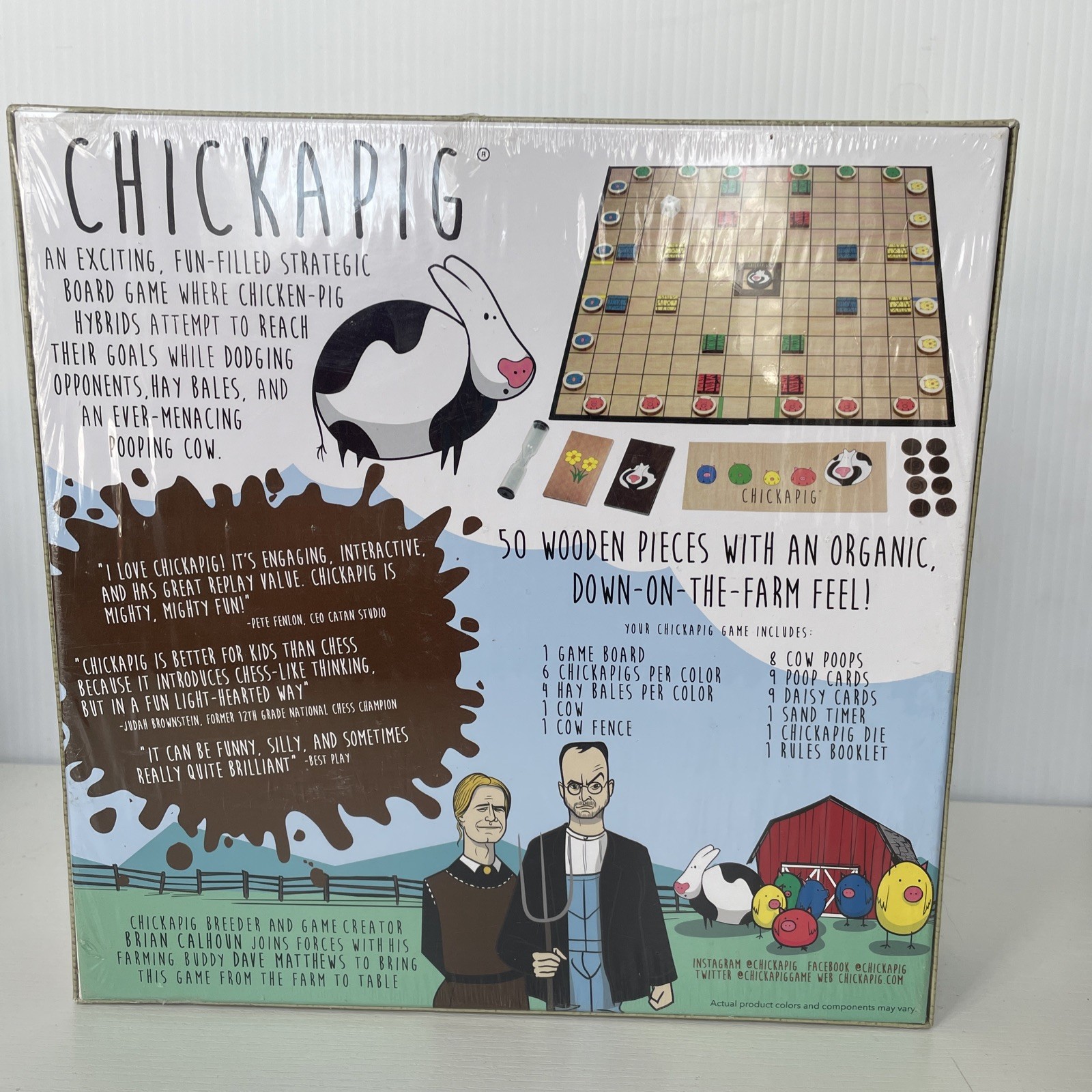Chickapig Strategic Board Game Family Friendly. A Farm To Table Game