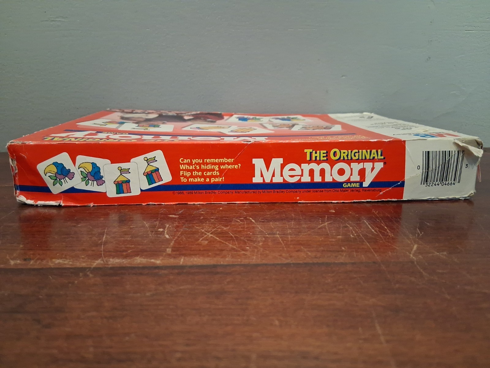 Lot of 2 Vtg 1980’s Milton Bradley THE ORIGINAL MEMORY Game & FRONTS AND BACKS