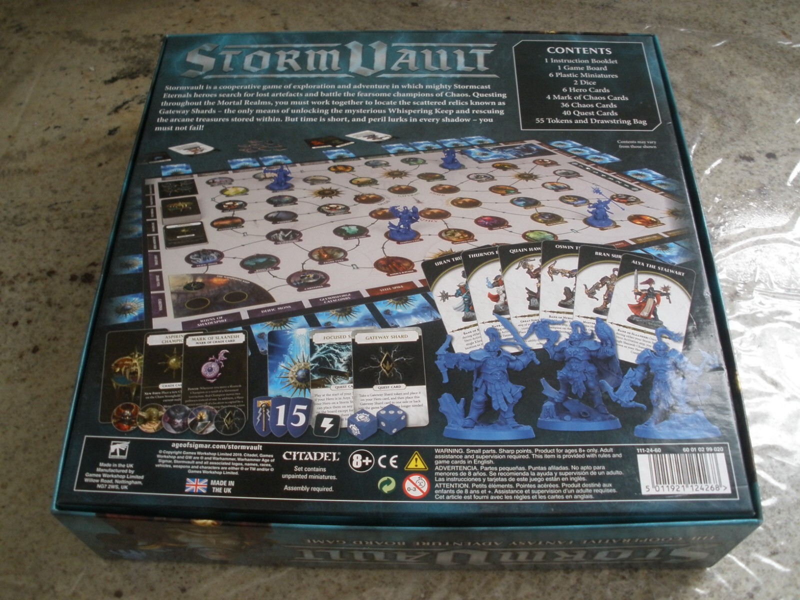 WARHAMMER STORM VAULT COOPERATIVE FANTASY ADVENTURE BOARD GAME COMPLETE 2019