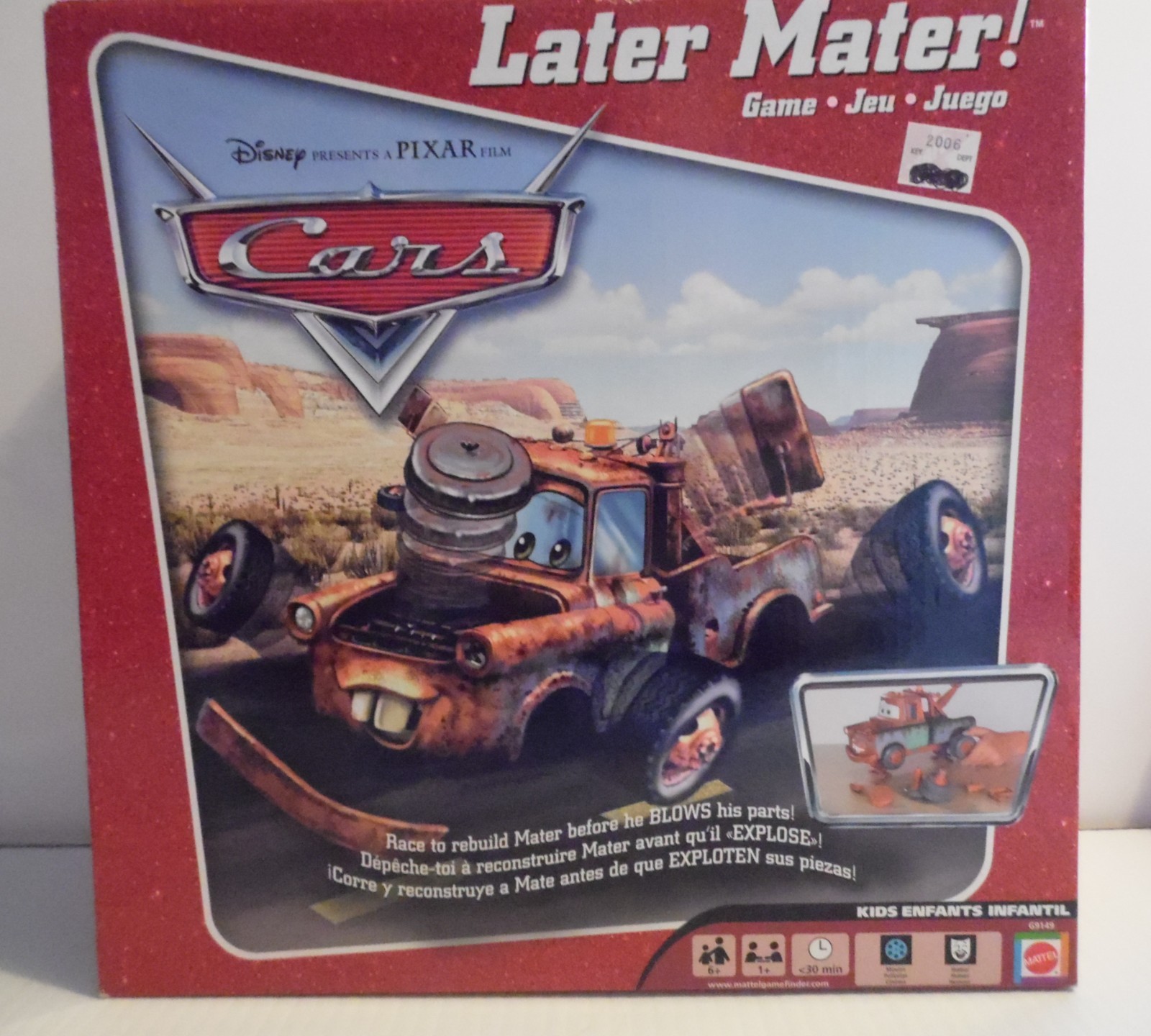 Mattel Pixar Car’s Later Mater game