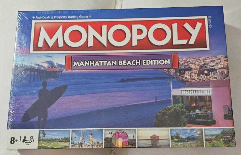 Manhattan Beach Monopoly Board Game Family Game Night Regional Fun NEW Sealed