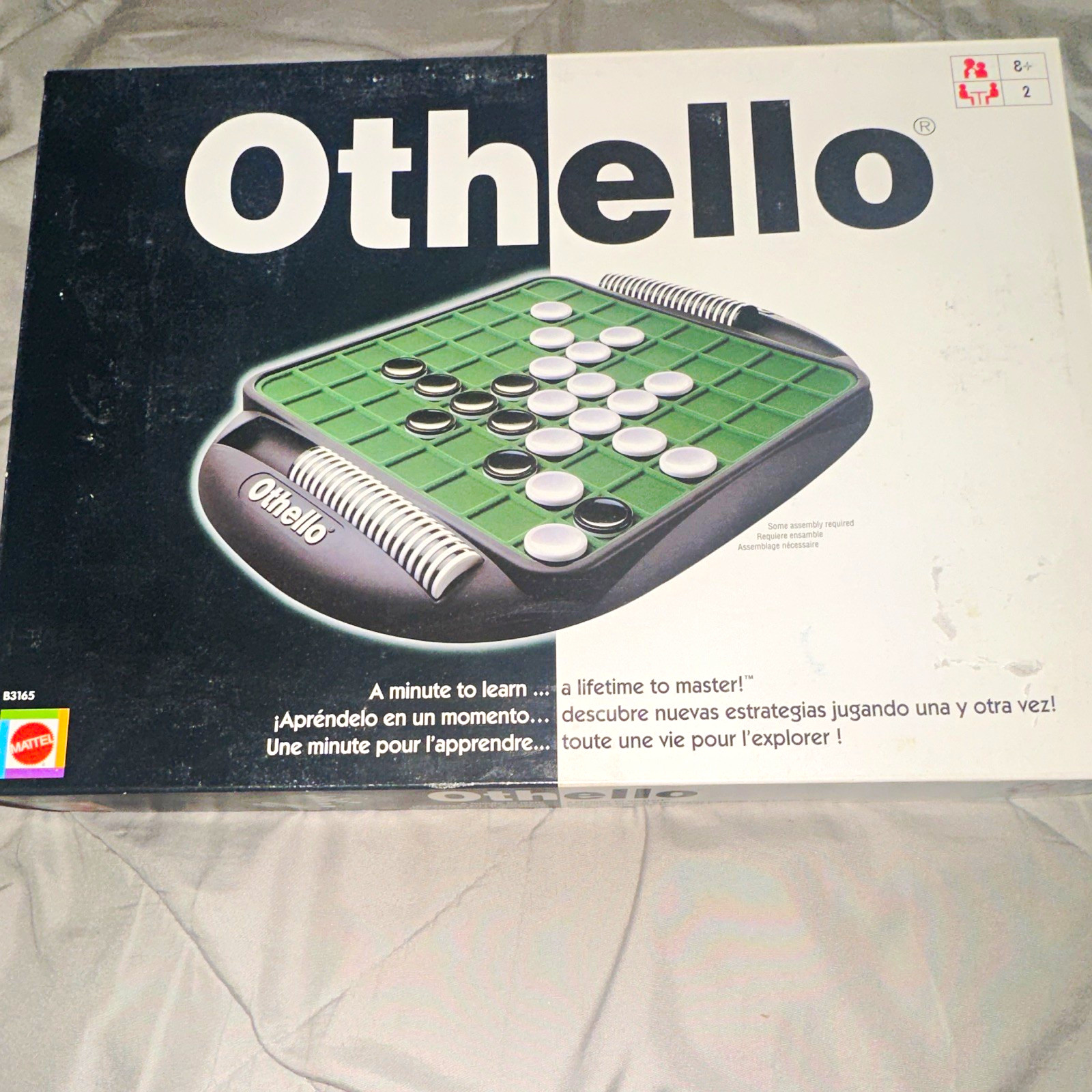 Mattel Othello Board Game w/ Reversible Disks, 2P, Ages 8+, B3165