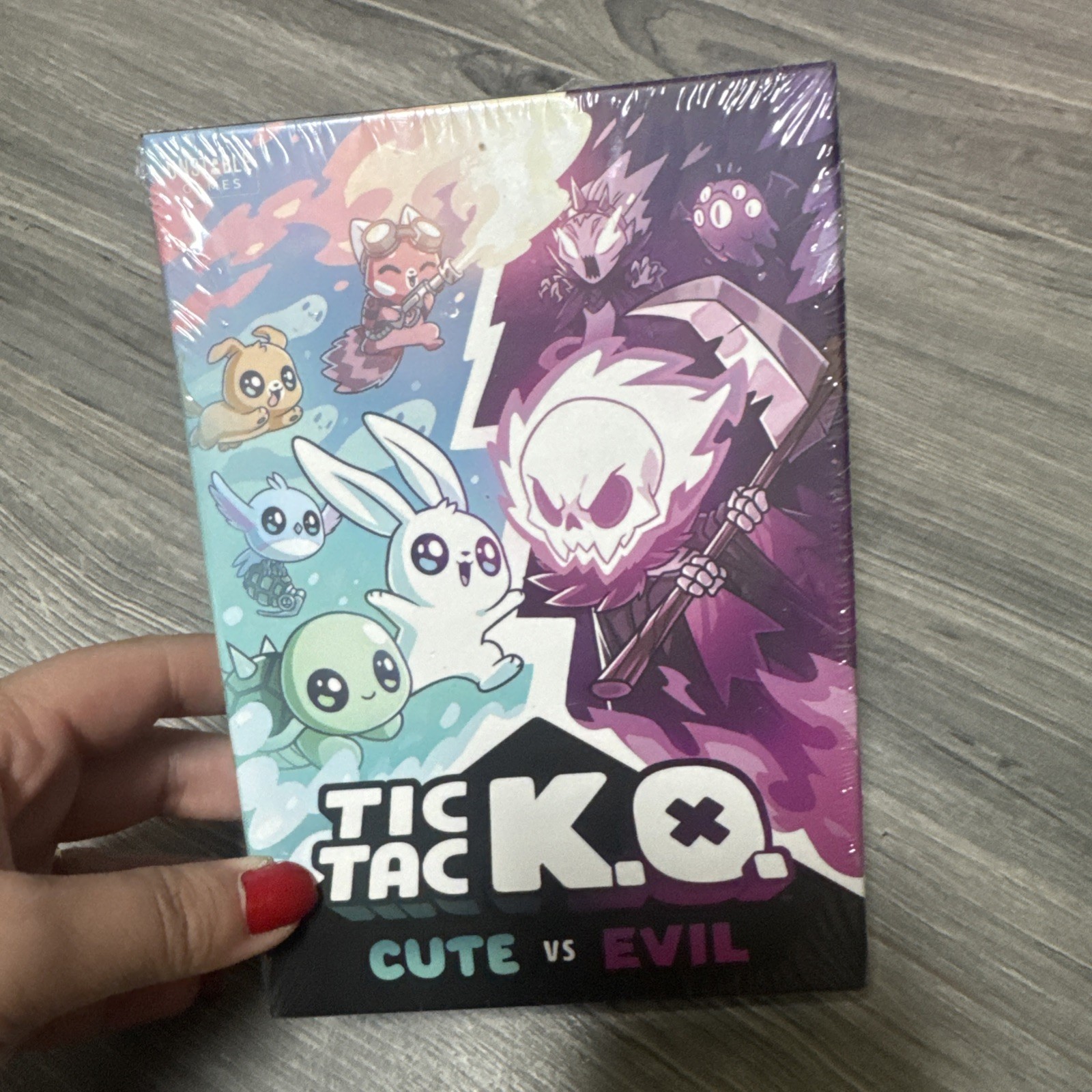 Tic Tac KO Cute vs Evil Card Game 8+ K.O. 2-4 Players Unstable Games New Sealed