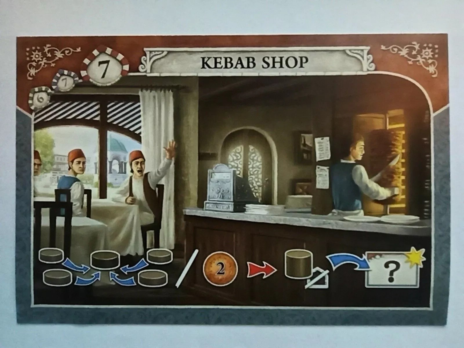 istanbul kebab shop / donerbude mini promo expansion card German + ENGLISH