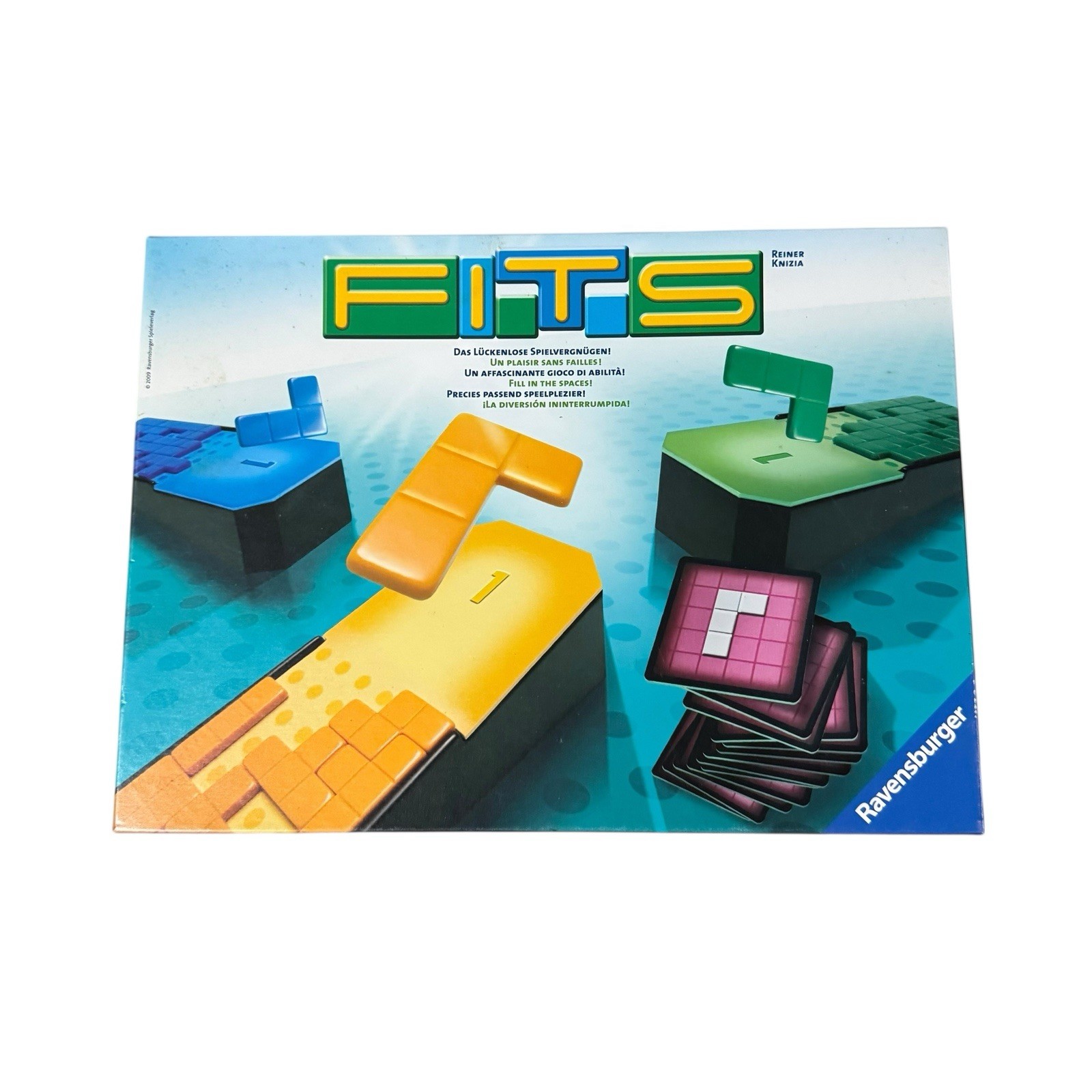 Ravensburger FITS Game Fill in the Spaces 2009 Reiner Knizia Complete EUC
