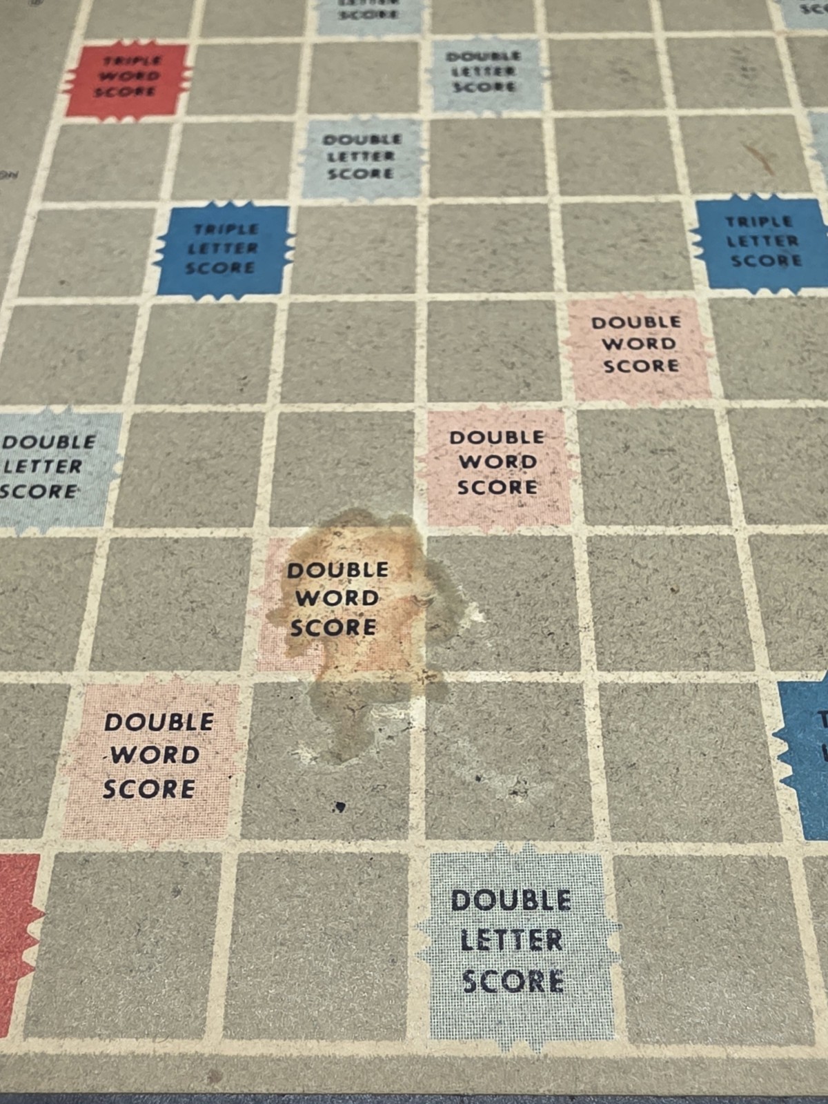 1950s Vintage Travel Scrabble Magnetic Metal Board Complete