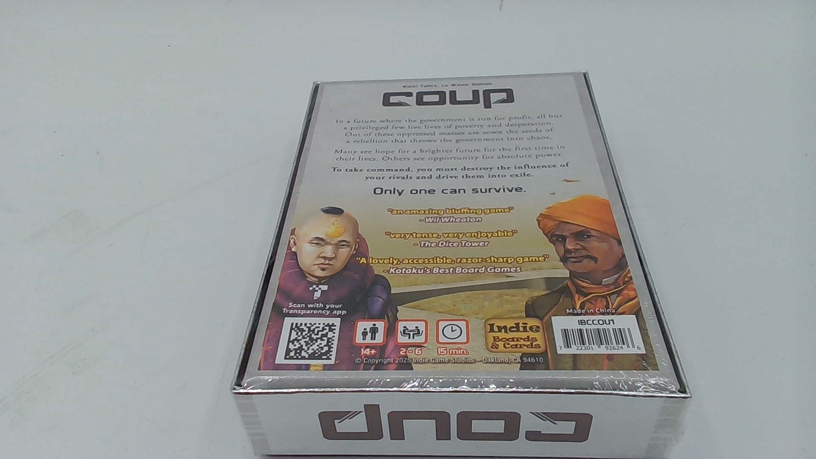Indie Boards And Cards Coup The Resistance Universe Card Game