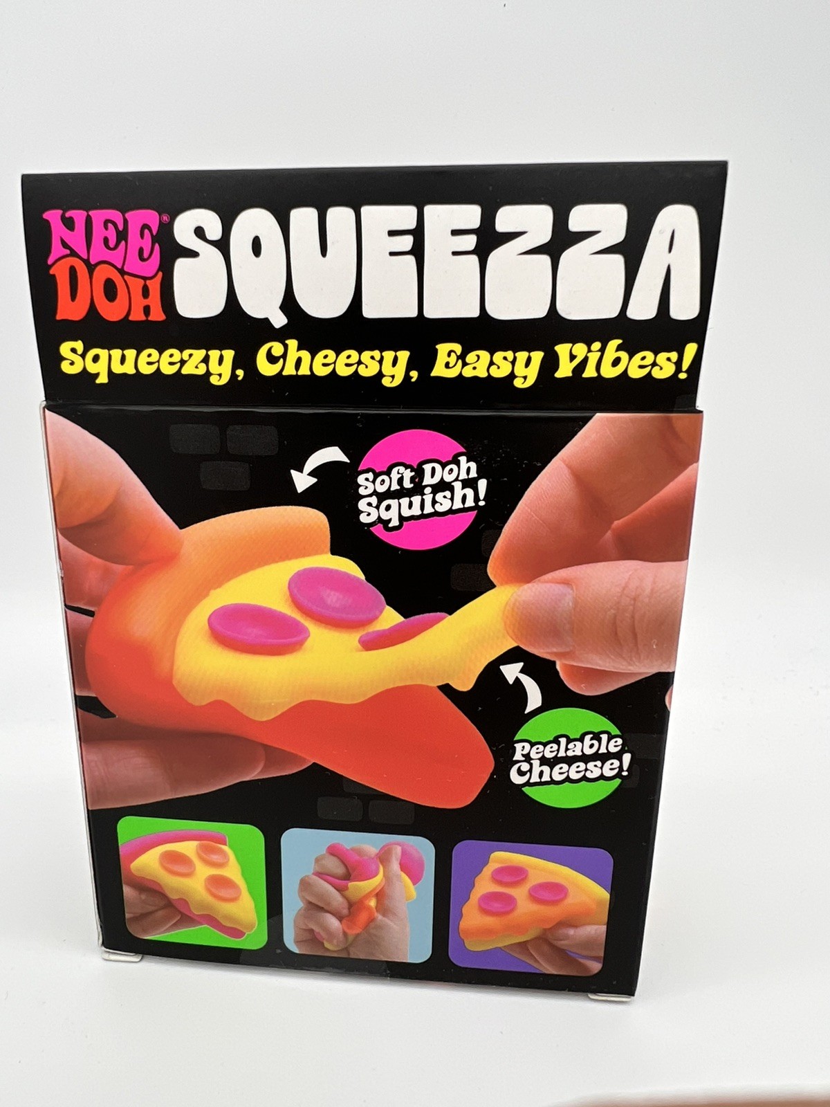AUTHENTIC NeeDoh SQUEEZZA Pizza Slice Squishy Toy Nee Doh Fidget Toy BRAND NEW