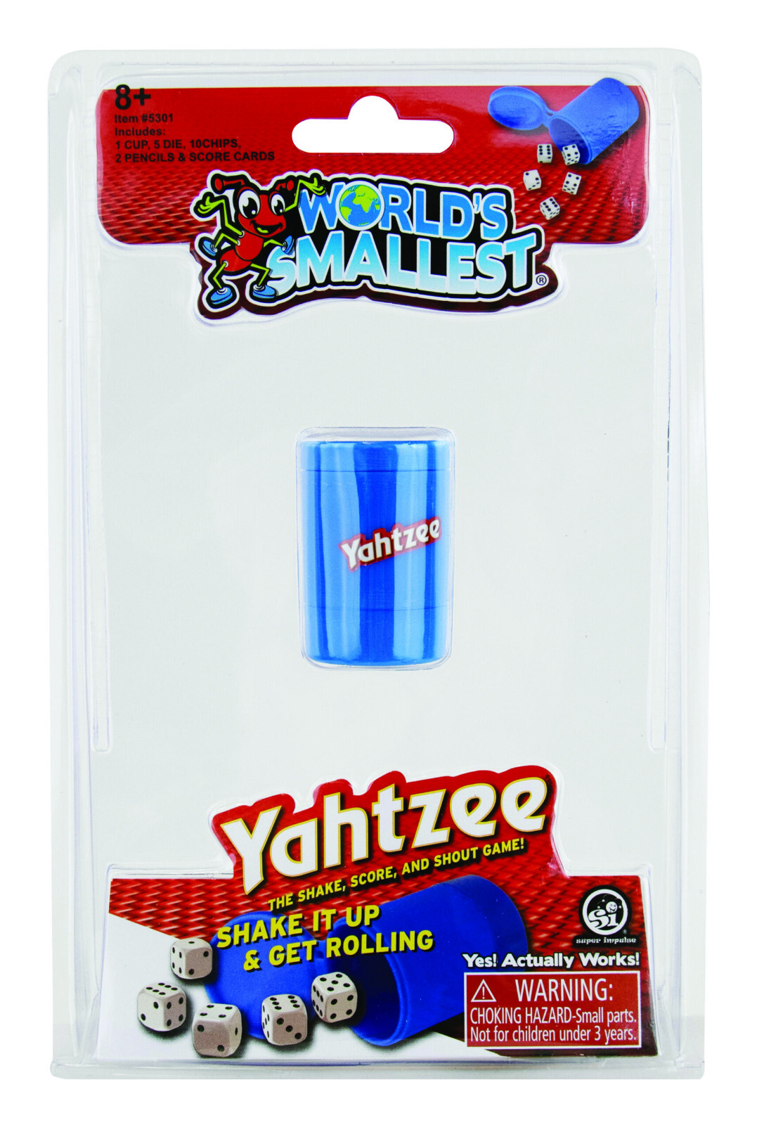 World’s Smallest YAHTZEE Dice Game/Cup Mini Yacht Pocket/Travel