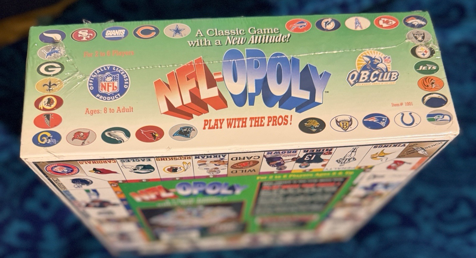 vintage NIB 1994 NFL-OPOLY BOARD GAME Football SEALED officially licensed NEW
