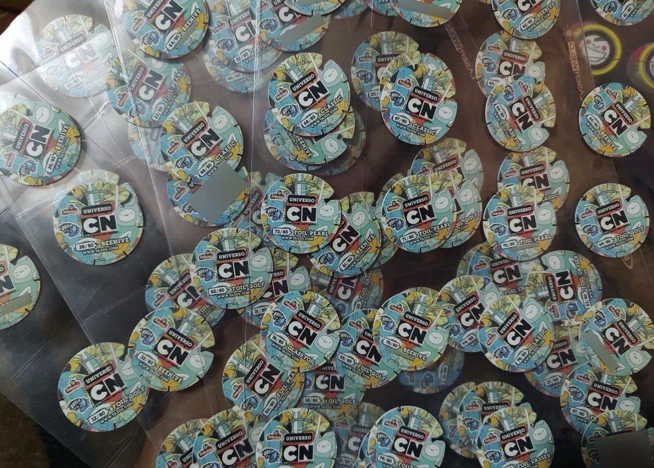 Cartoon Network Tazos 80/80 Complete Set Sabritas Ben 10 Gumball Pogs