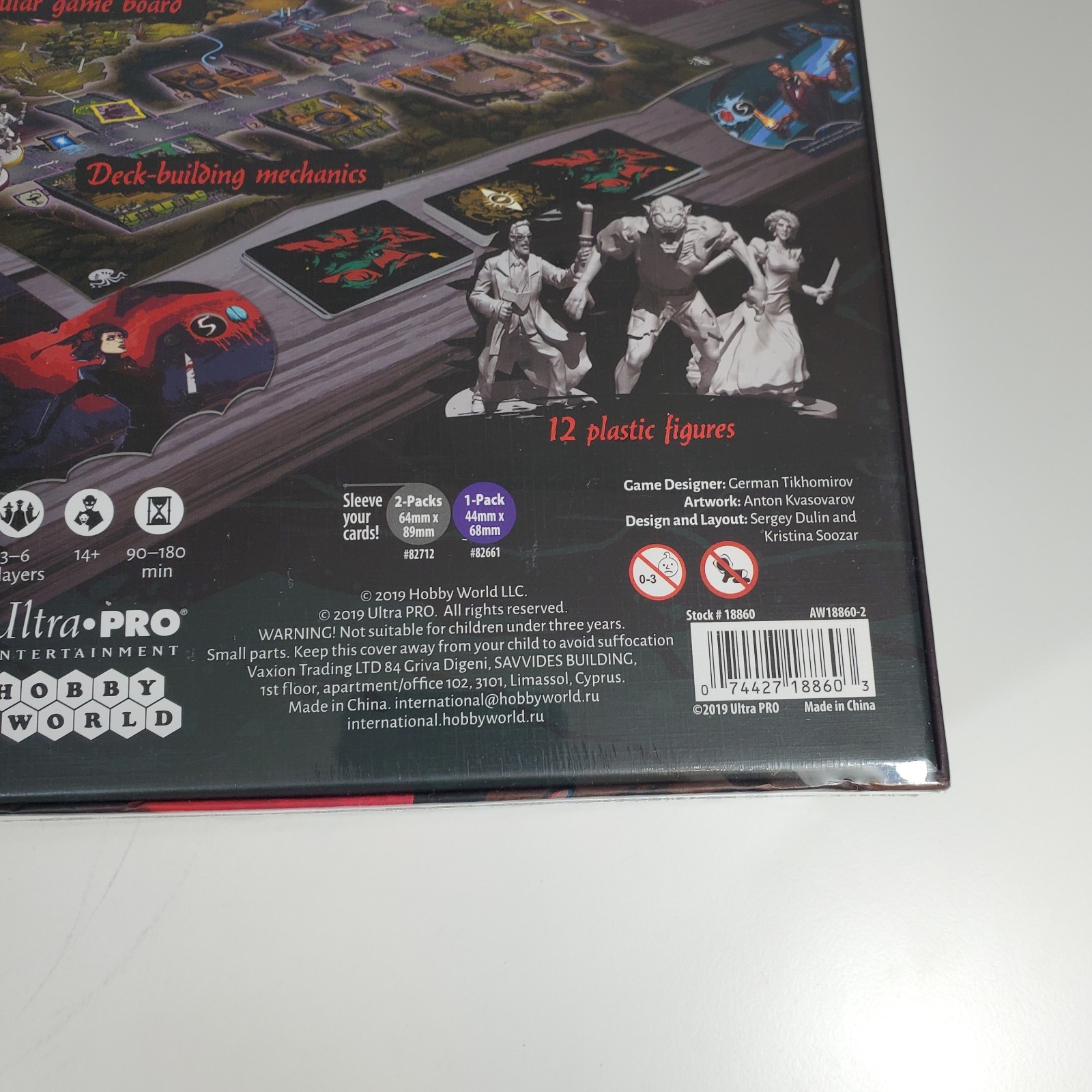 Deranged Board Game Gothic Horror Survival Cooperative Ultra Pro 2019 New Sealed