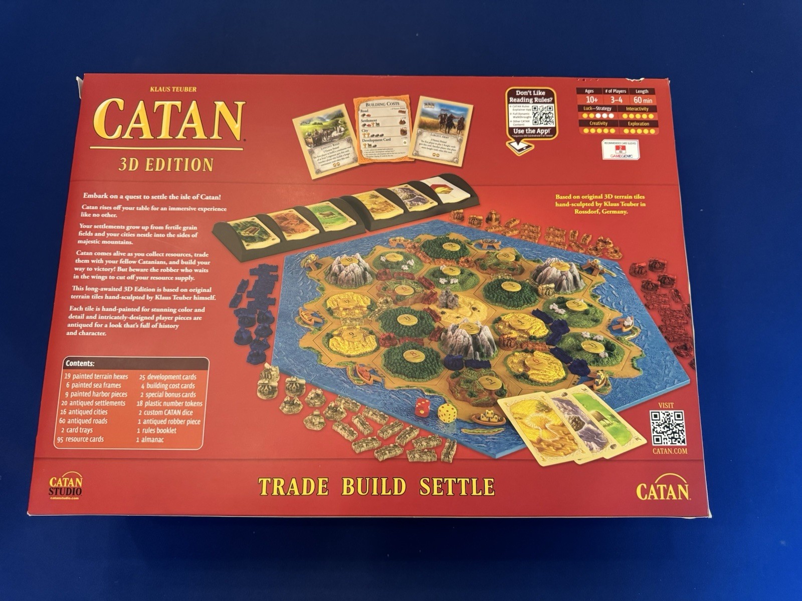 Catan Studio Catan 3D Edition Board Game + Seafarers, Cities & Knights Exp